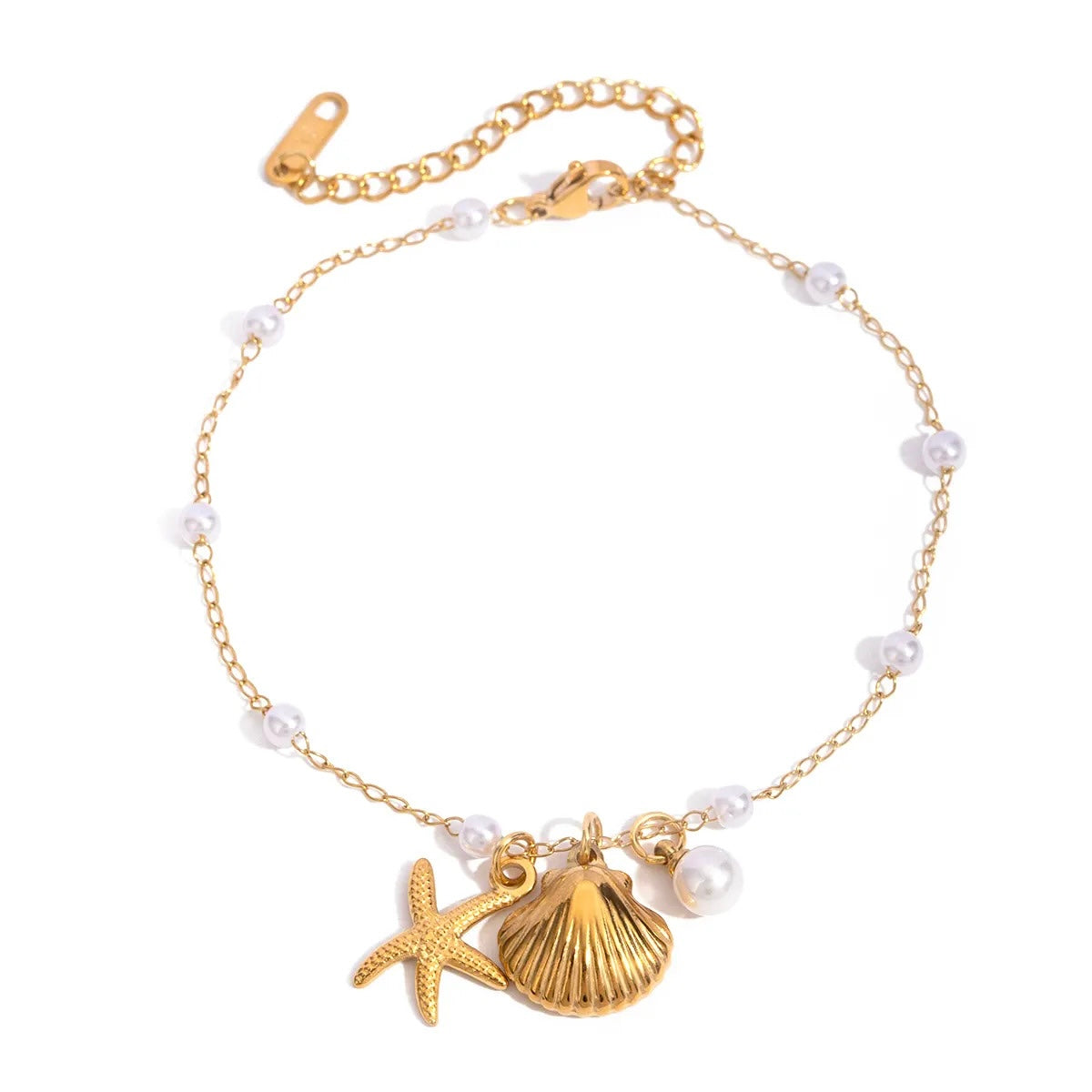 Shell star charm Bracelet Anti Tarnish