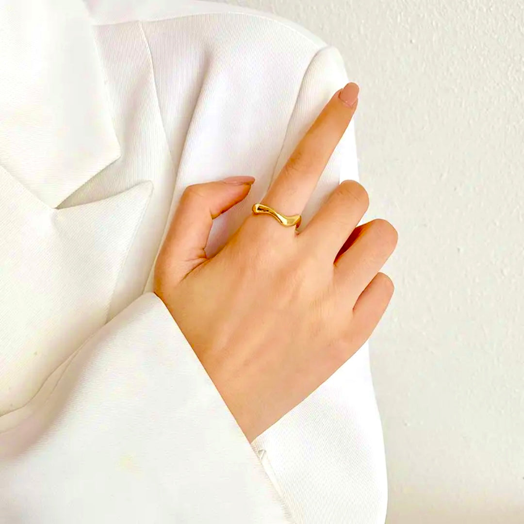 Elodie Rings 18k Gold Anti Tarnish