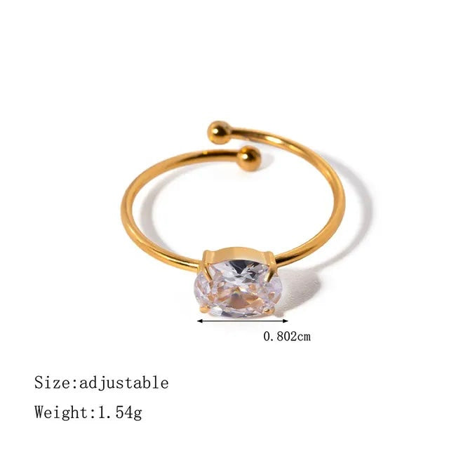 Caroline 18k Gold Anti Tarnish Ring