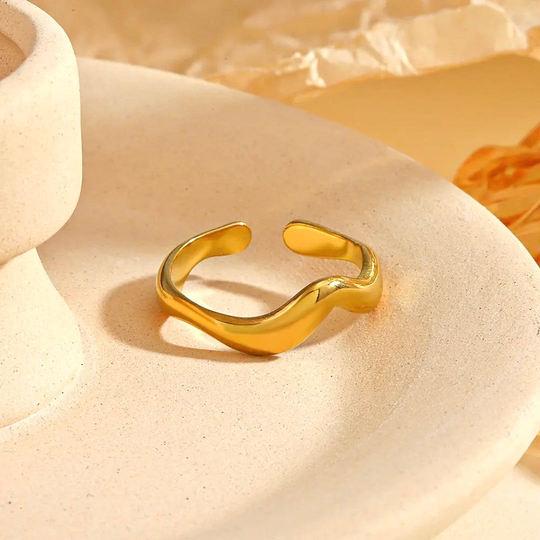 Elodie Rings 18k Gold Anti Tarnish