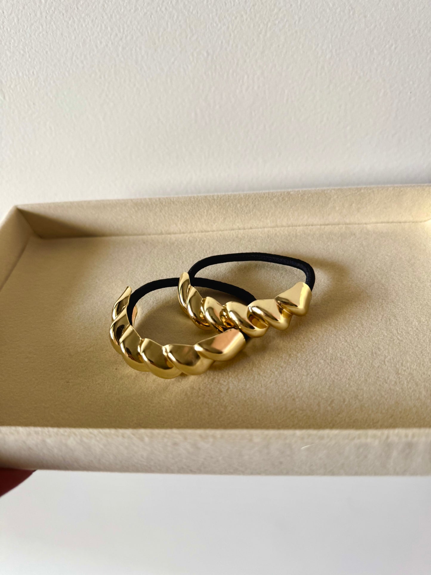 Hair tie 18k Gold Anti Tarnish