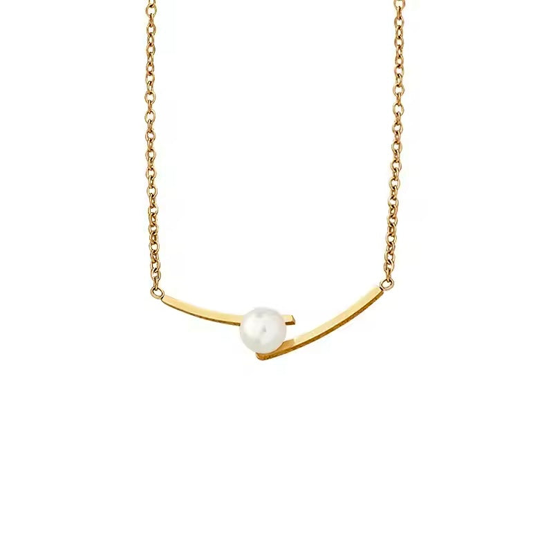 Rachel Pearl Necklace Anti Tarnish