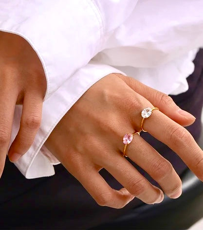 Caroline 18k Gold Anti Tarnish Ring