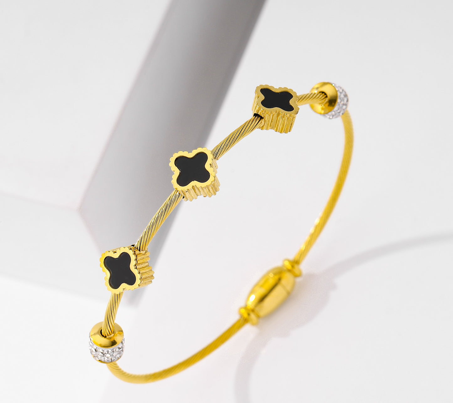 Clover 18k Gold Bracelet Anti Tarnish