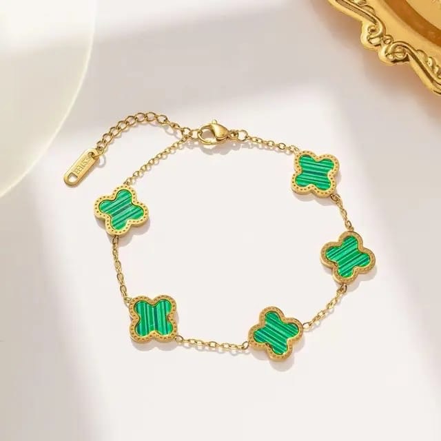 Clover Green 18k Gold Anti Tarnish