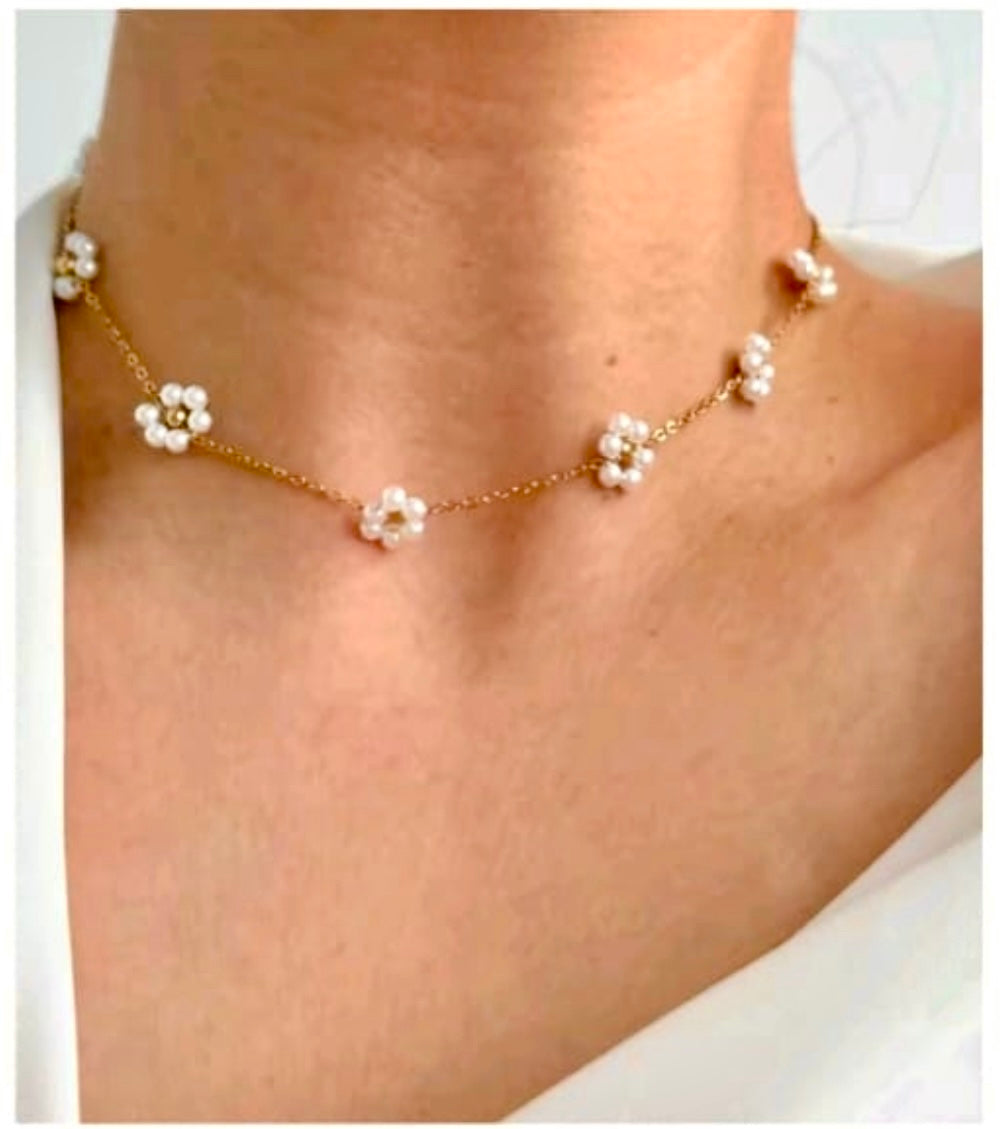 Lilly Pearl Necklace Tarnish proof