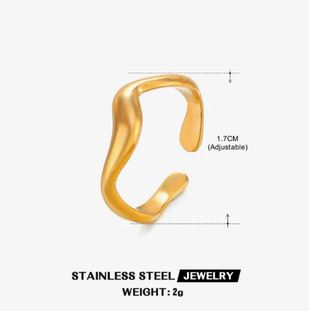 Elodie Rings 18k Gold Anti Tarnish