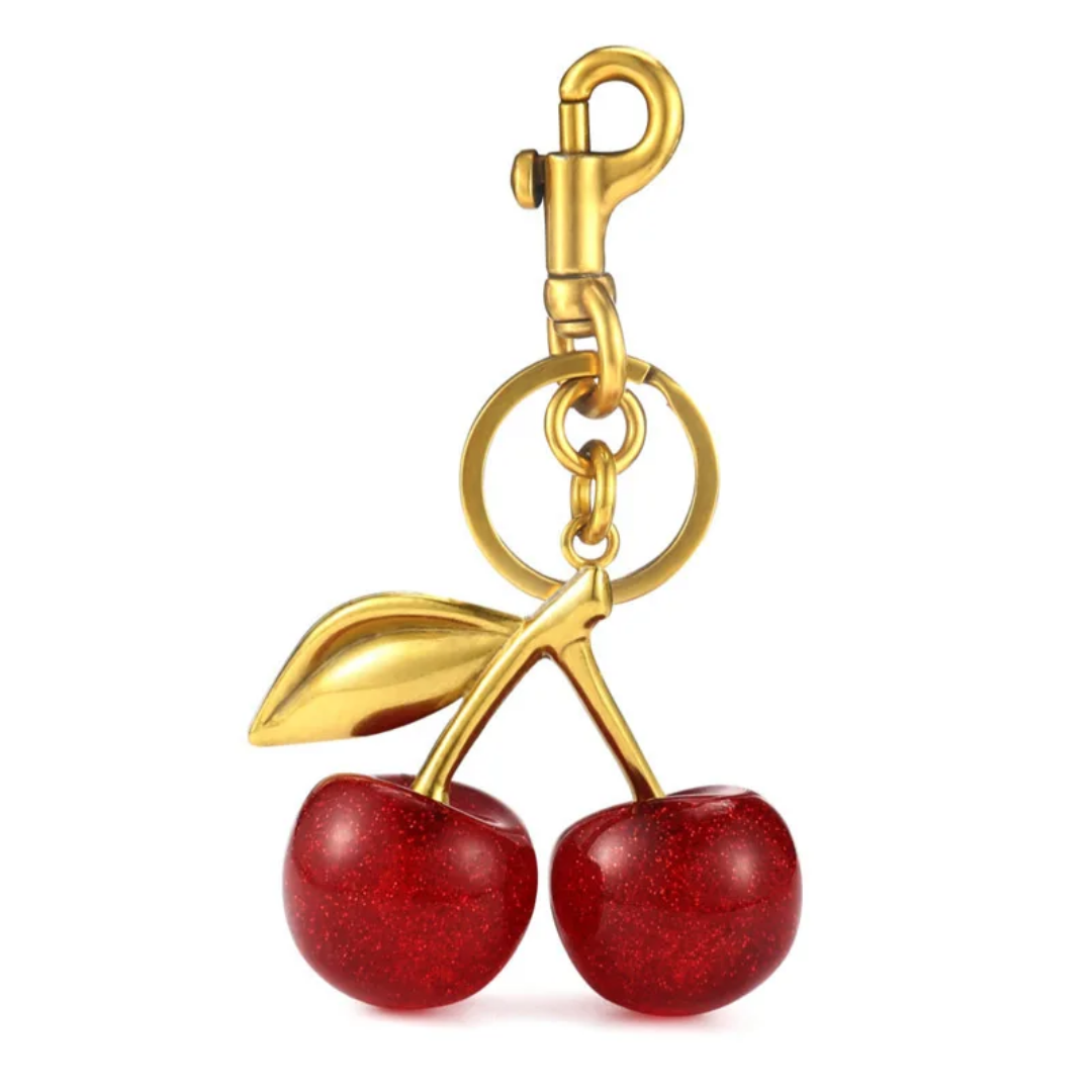 Cherry Red Bag charm