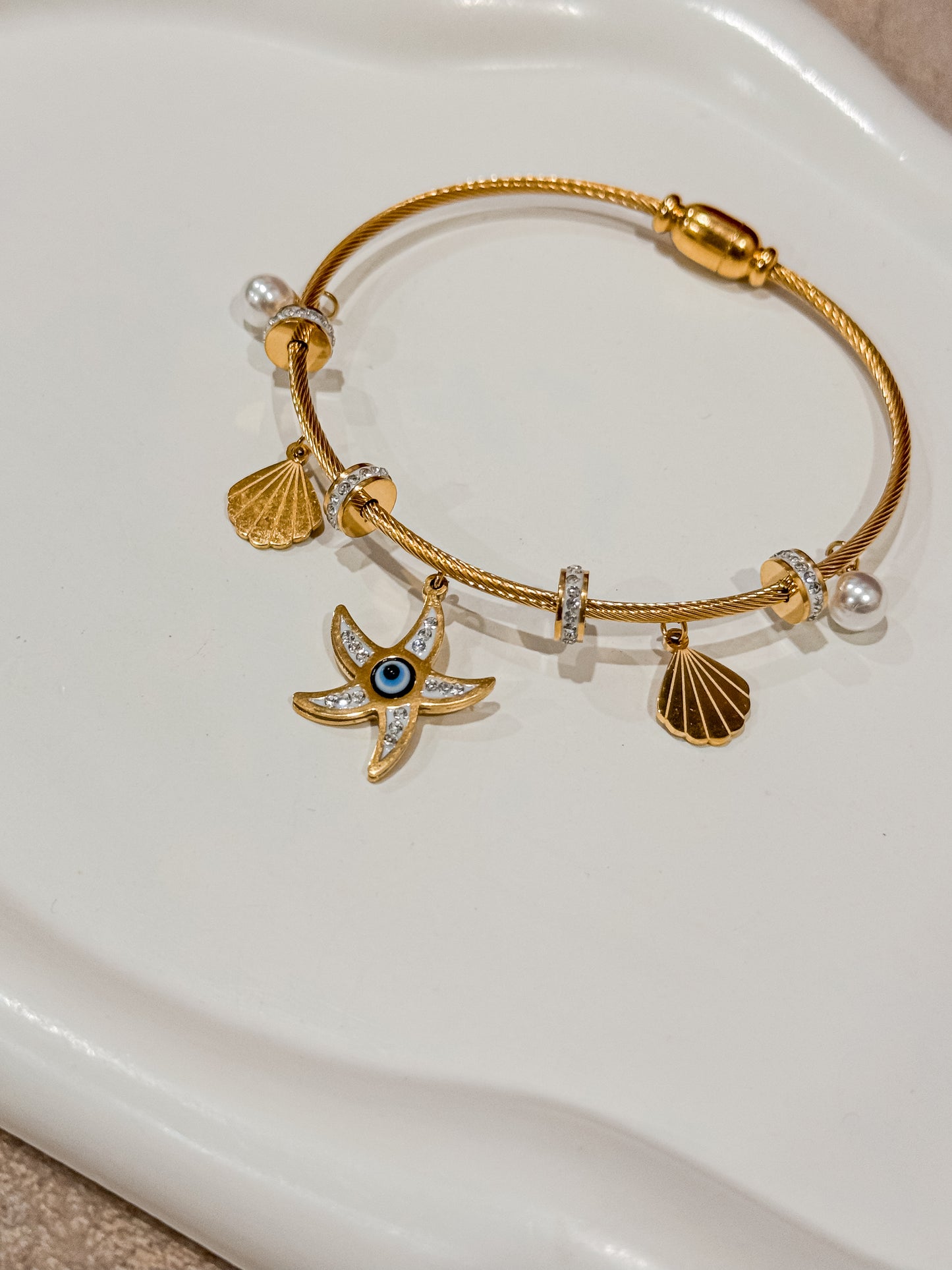 Charm Bracelet 18k Gold Anti Tarnish