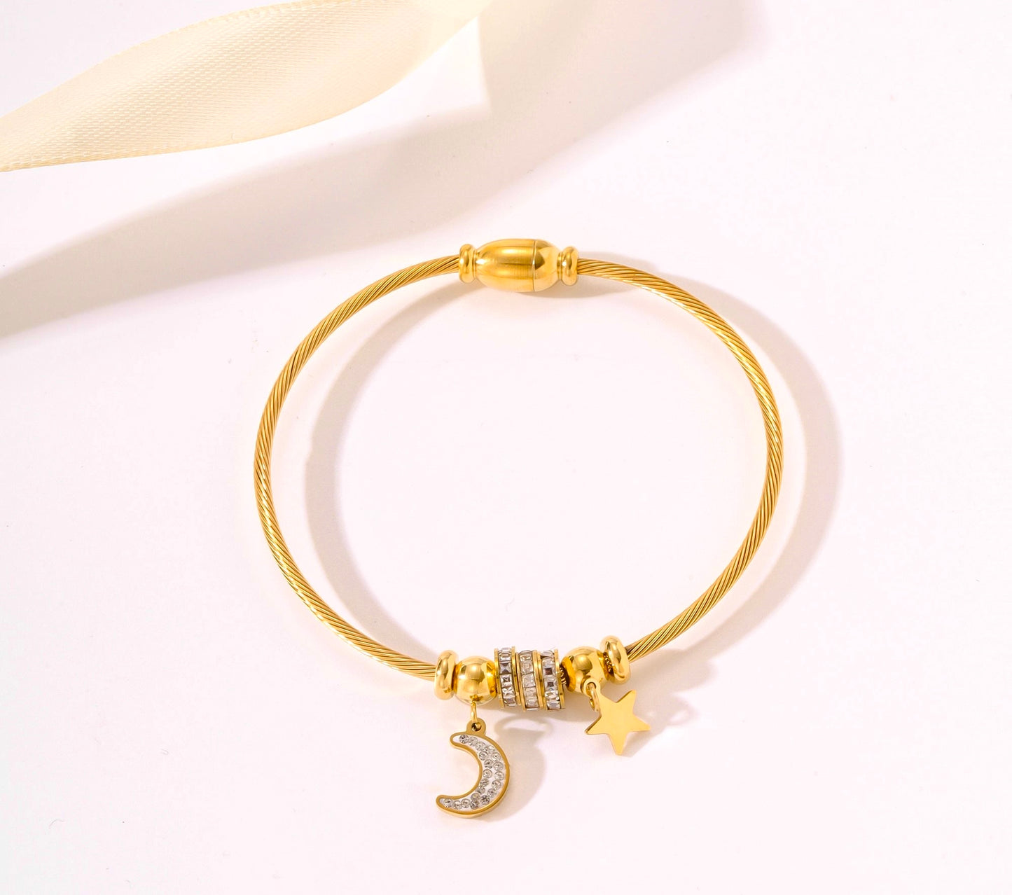 Charm Star moon Bracelet Anti Tarnish