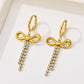 Bow danglers Anti Tarnish Earrings
