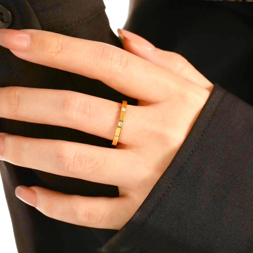 Isla Rings Anti Tarnish 18k Gold