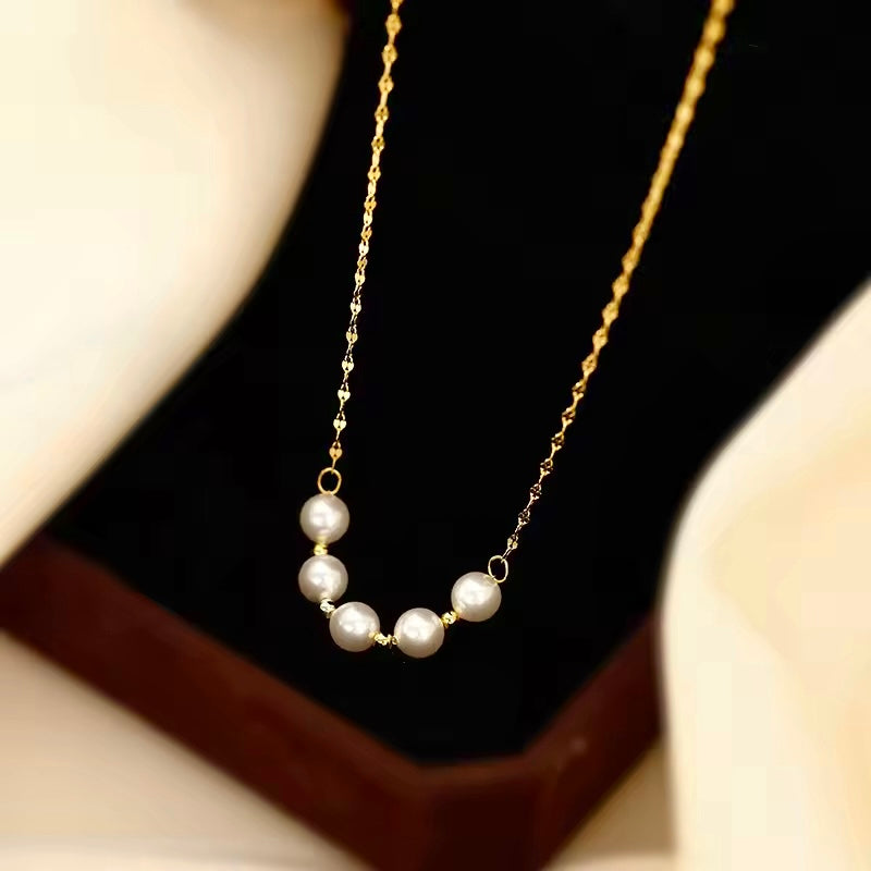 Ivory pearl Necklace Anti Tarnish