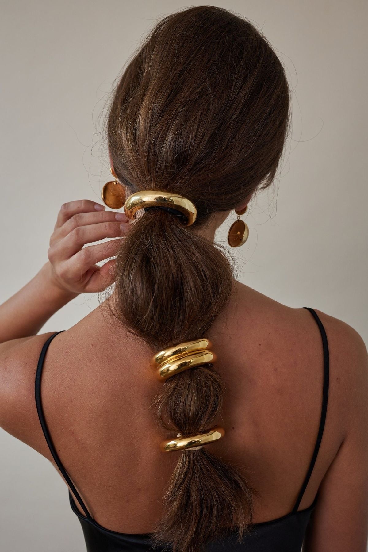 Ava Hair tie 18k Gold Anti Tarnish