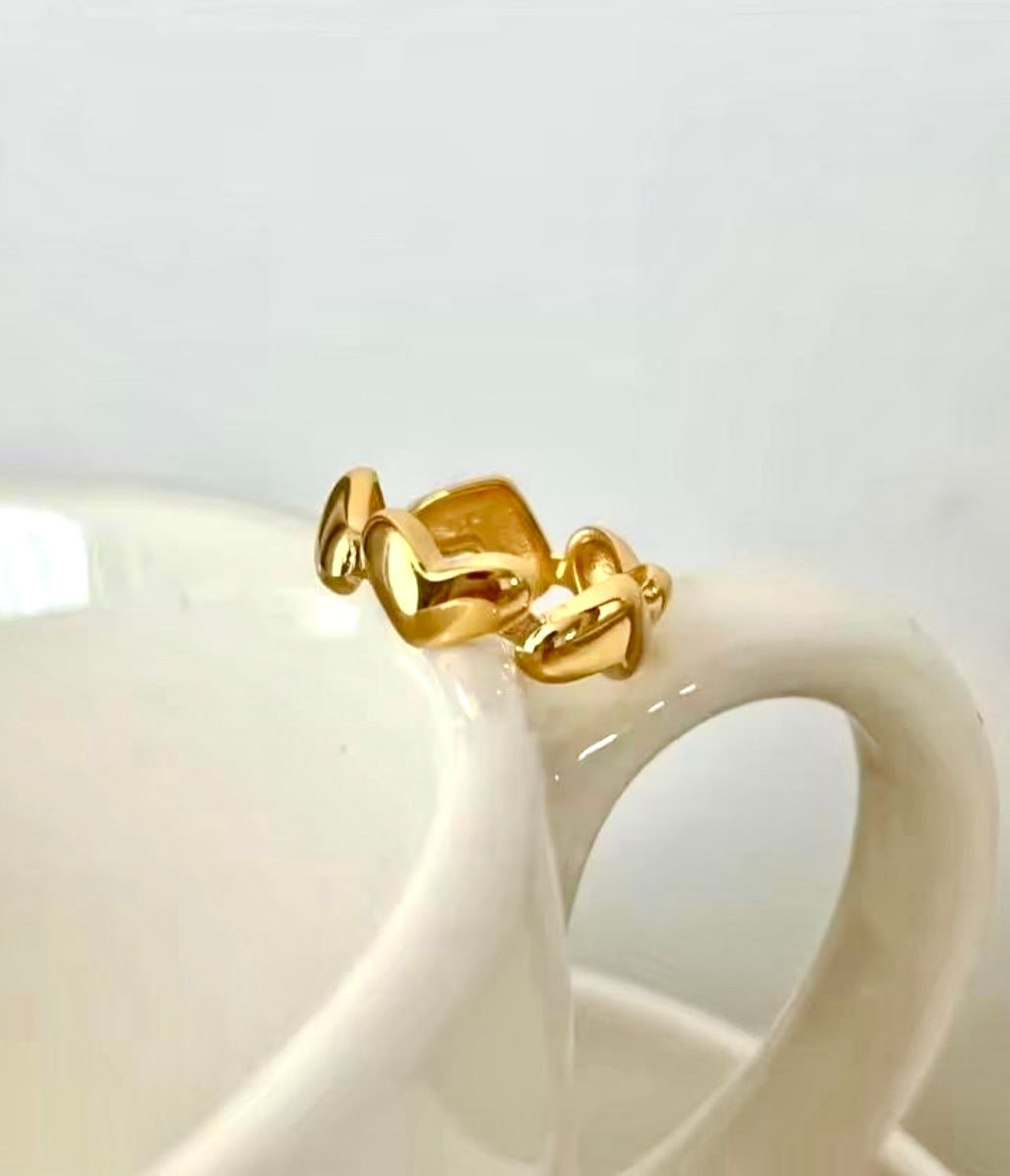 Selene Heart Rings Anti Tarnish