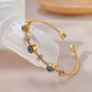 Evil eye Bangles bracelet 18k Gold Anti Tarnish