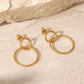 Grace dangling Earrings 18k Gold Anti Tarnish