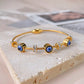 Evil eye Bangles bracelet 18k Gold Anti Tarnish