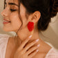 Heart beaded earrings combo of 2