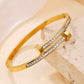 Nail embellished Bracelet Anti Tarnish