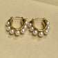 Olive Pearl earrings Demi fine Tarnish proof