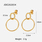 Grace dangling Earrings 18k Gold Anti Tarnish