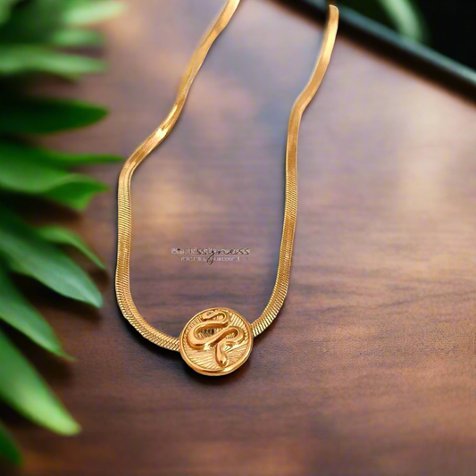 Venom - Snake Anti Tarnish 18k Gold Necklace