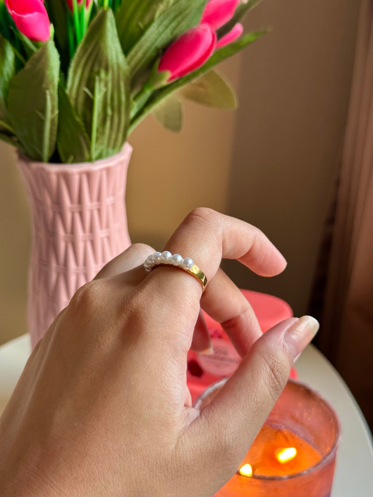 Kiyo pearl Tarnish proof Rings