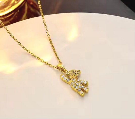 Teddy Necklace Anti Tarnish
