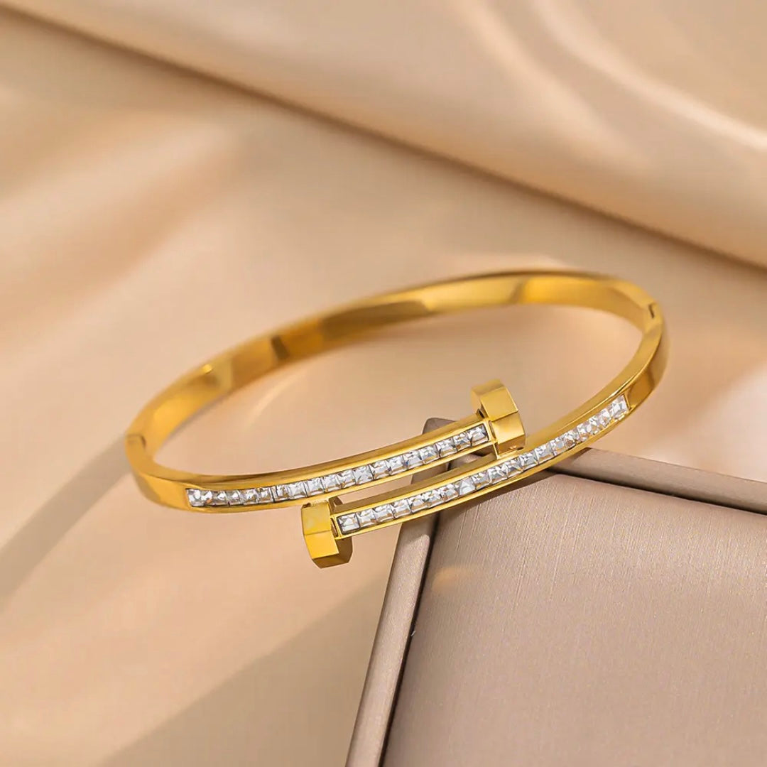 Nail embellished Bracelet Anti Tarnish