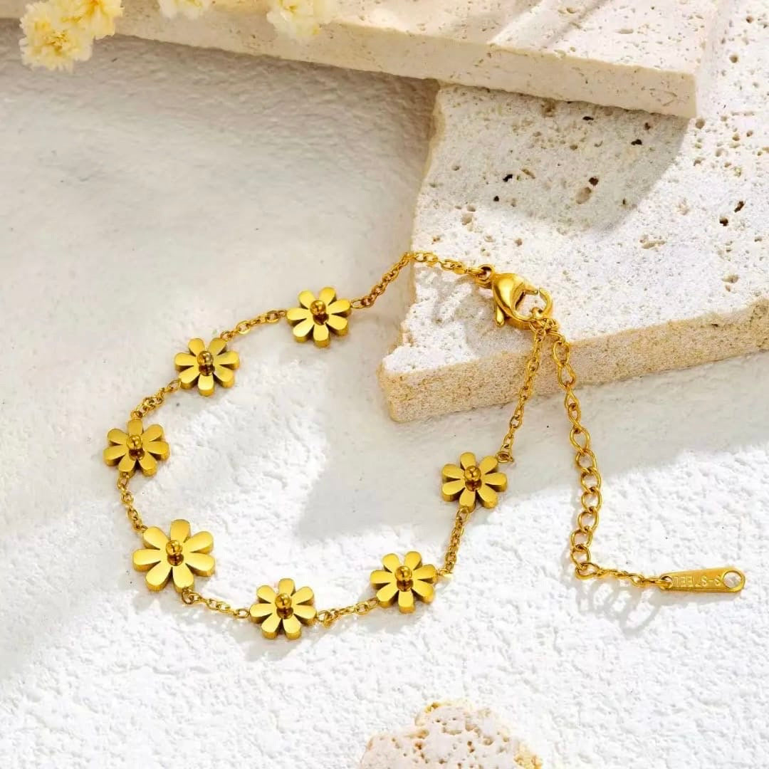 Flora Bracelet Anti Tarnish