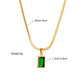Amby Green embellished Necklace