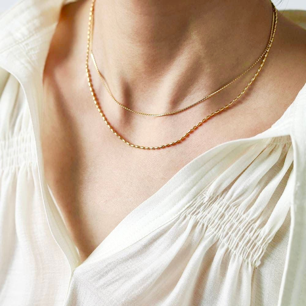 Double Layered Necklace Anti Tarnish