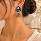 Boho jhumka fabric earrings combo of 4