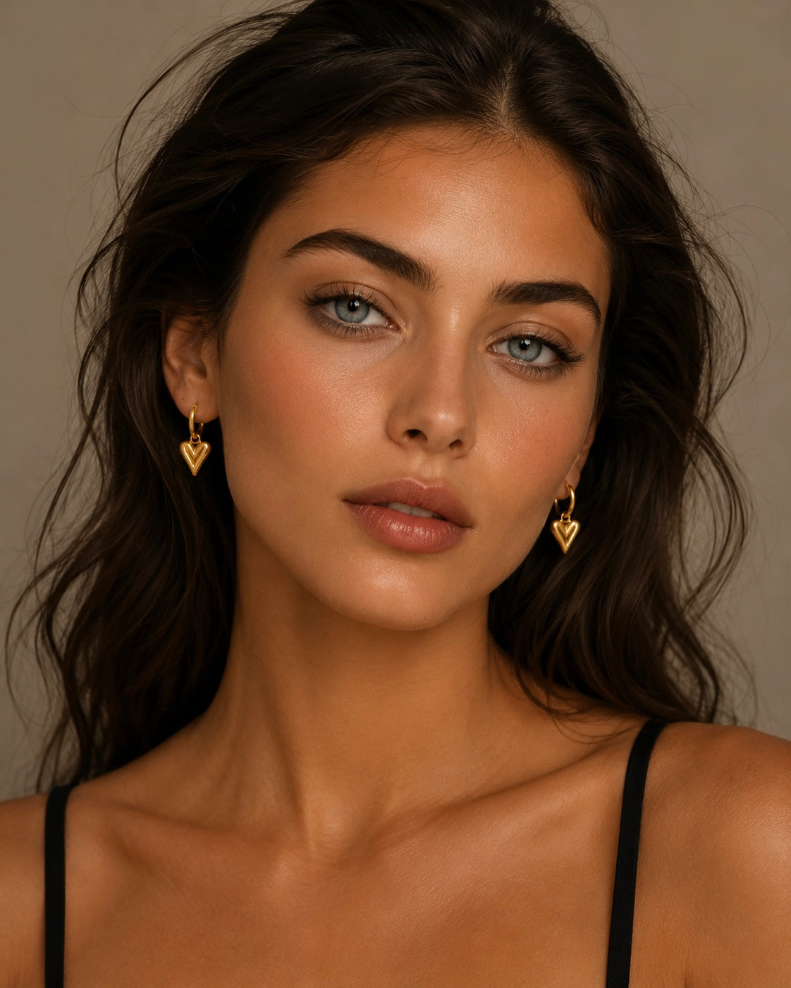 Unna Heart Earrings Tarnish free