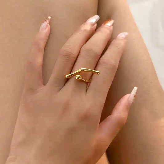Eloise Ring 18k Gold Anti Tarnish