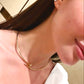 Nail 18k Gold Anti Tarnish chokker Necklace