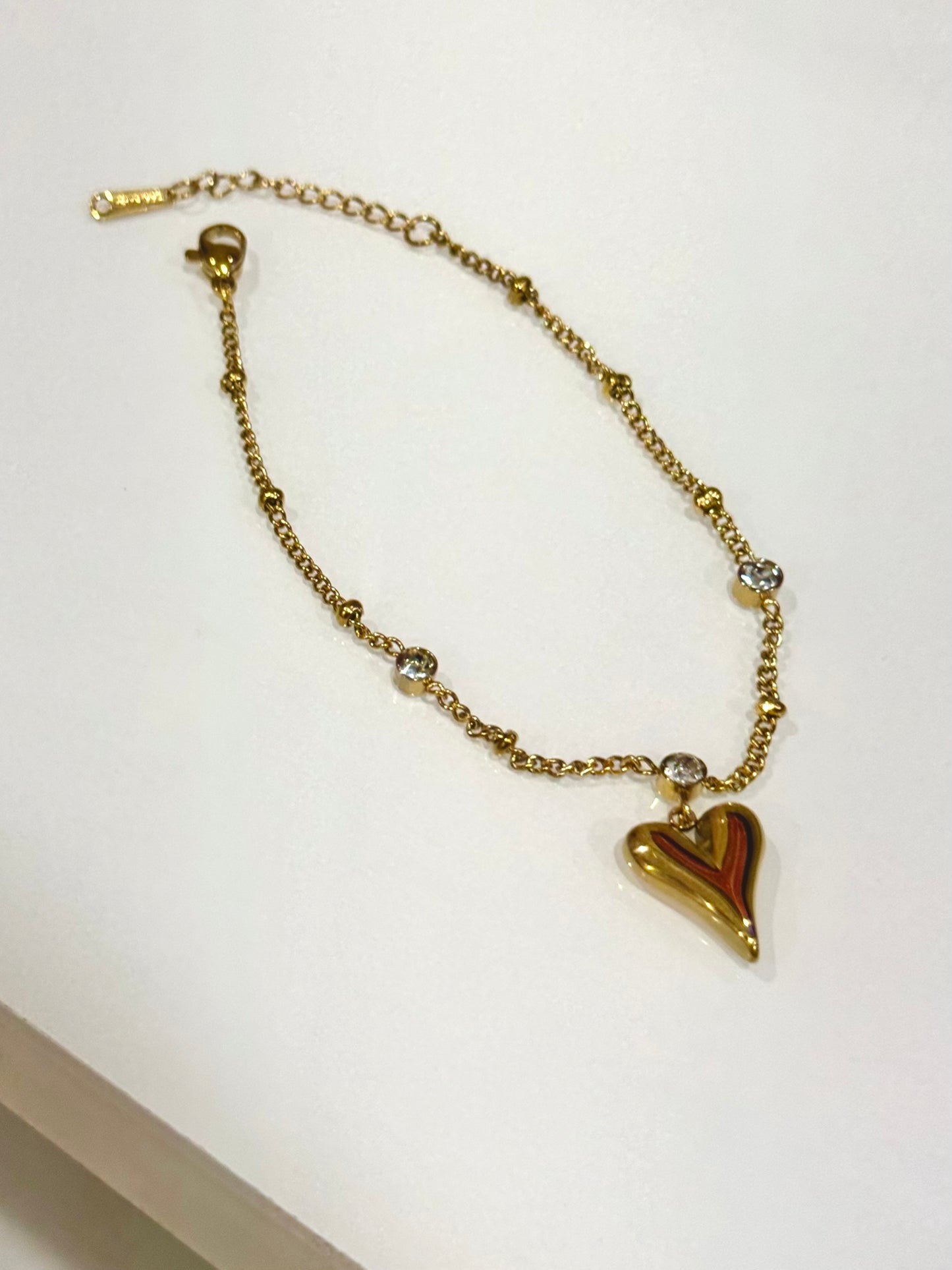 Hearty bracelet 18k Gold Anti Tarnish