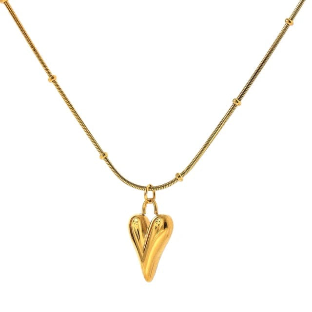 Unna heart Necklace 18k Gold Anti Tarnish