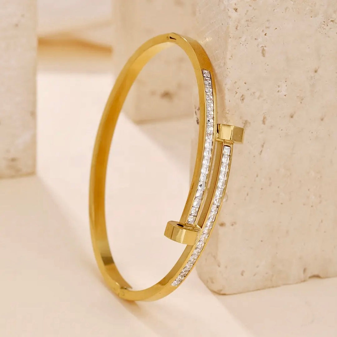 Nail embellished Bracelet Anti Tarnish
