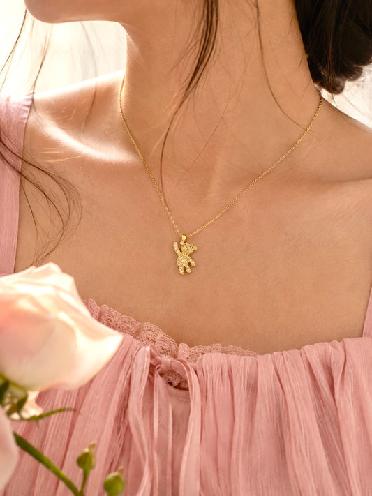Teddy Necklace Anti Tarnish