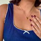 Ava Heart Necklace Earrings Set Anti Tarnish