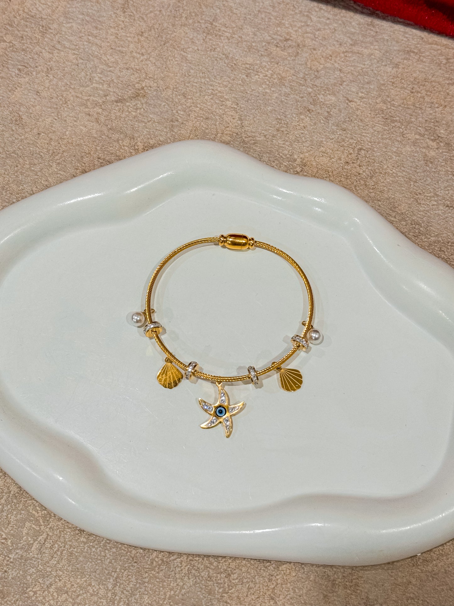 Charm Bracelet 18k Gold Anti Tarnish