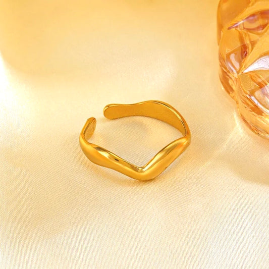 Elodie Rings 18k Gold Anti Tarnish