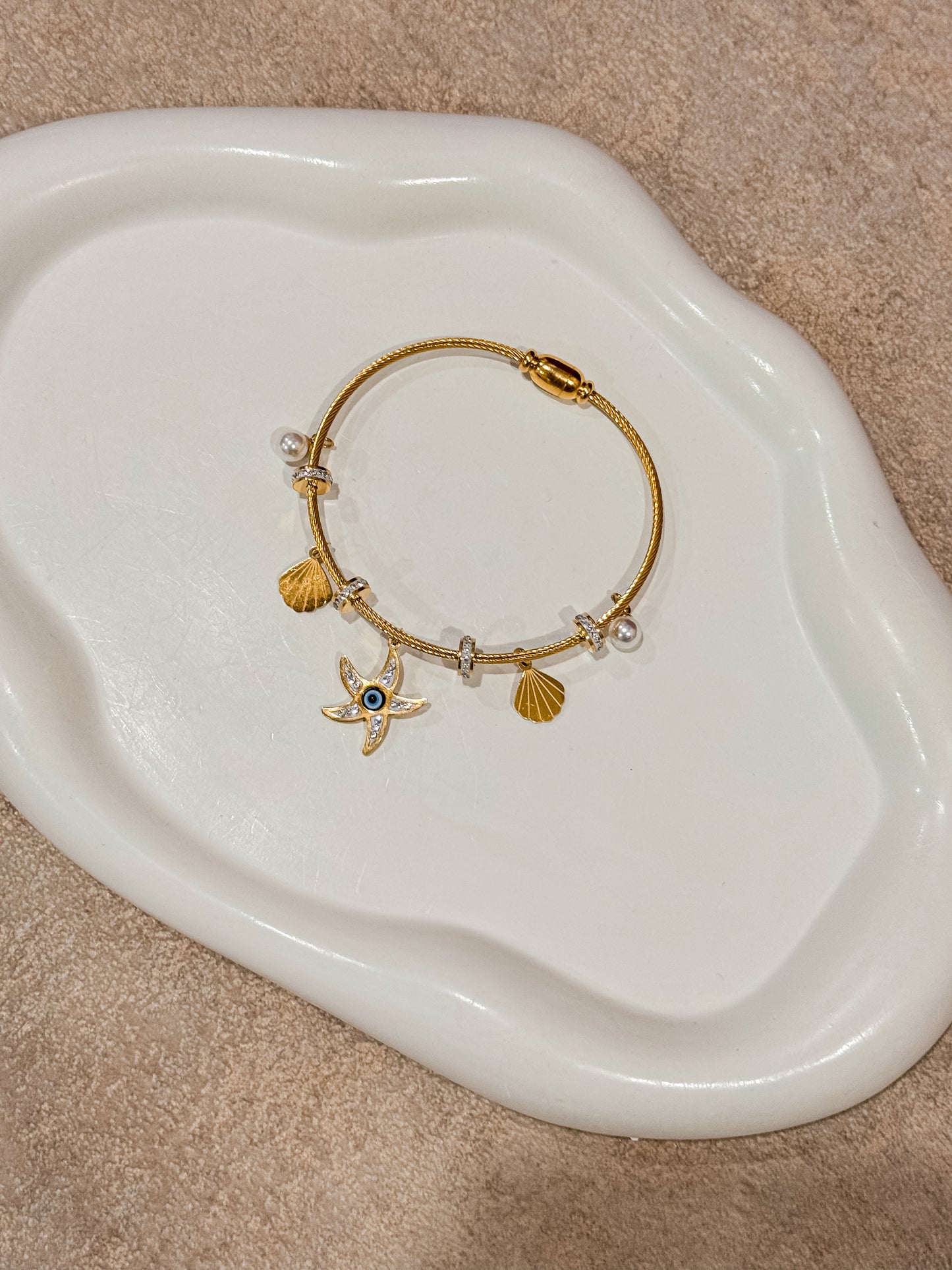 Charm Bracelet 18k Gold Anti Tarnish