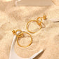 Grace dangling Earrings 18k Gold Anti Tarnish