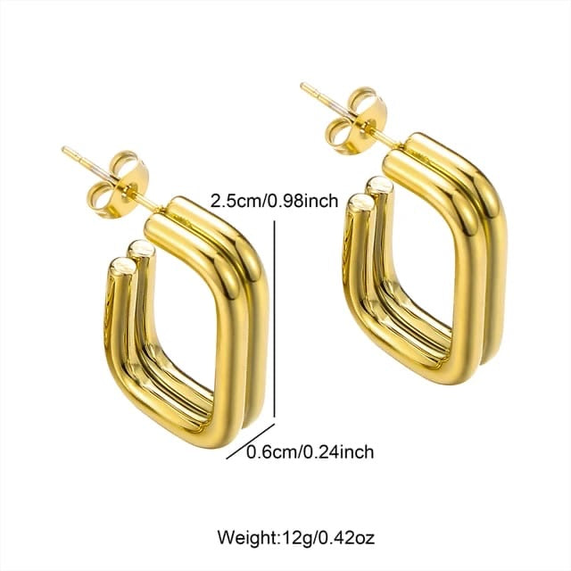 Giselle Earrings 18k Gold Anti Tarnish