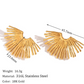 Sun Earrings 18k Gold Anti Tarnish