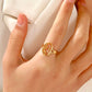Poppy Rings 18k Gold Anti Tarnish
