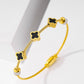 Clover 18k Gold Bracelet Anti Tarnish